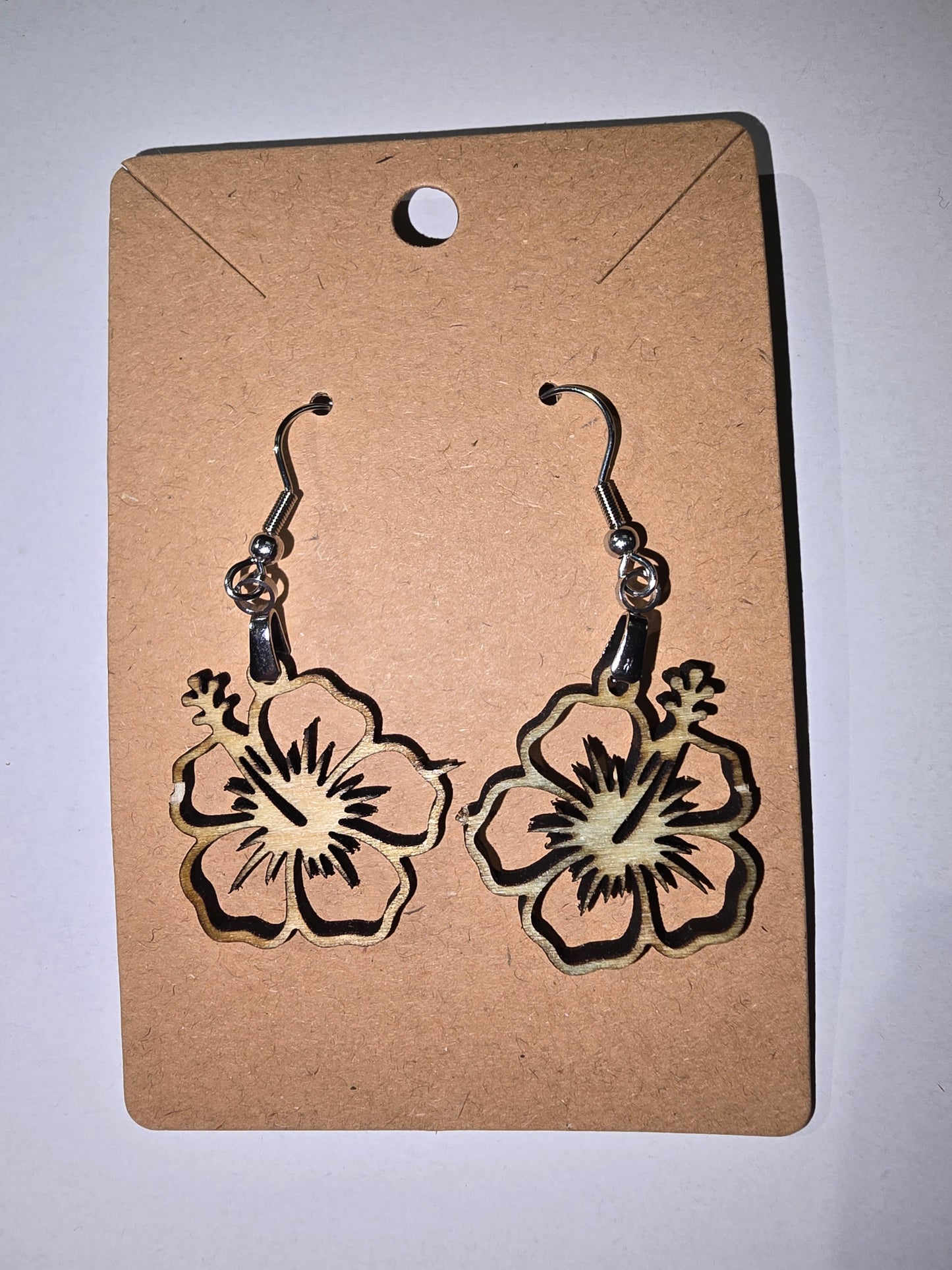 Laser Cut flower Earrings