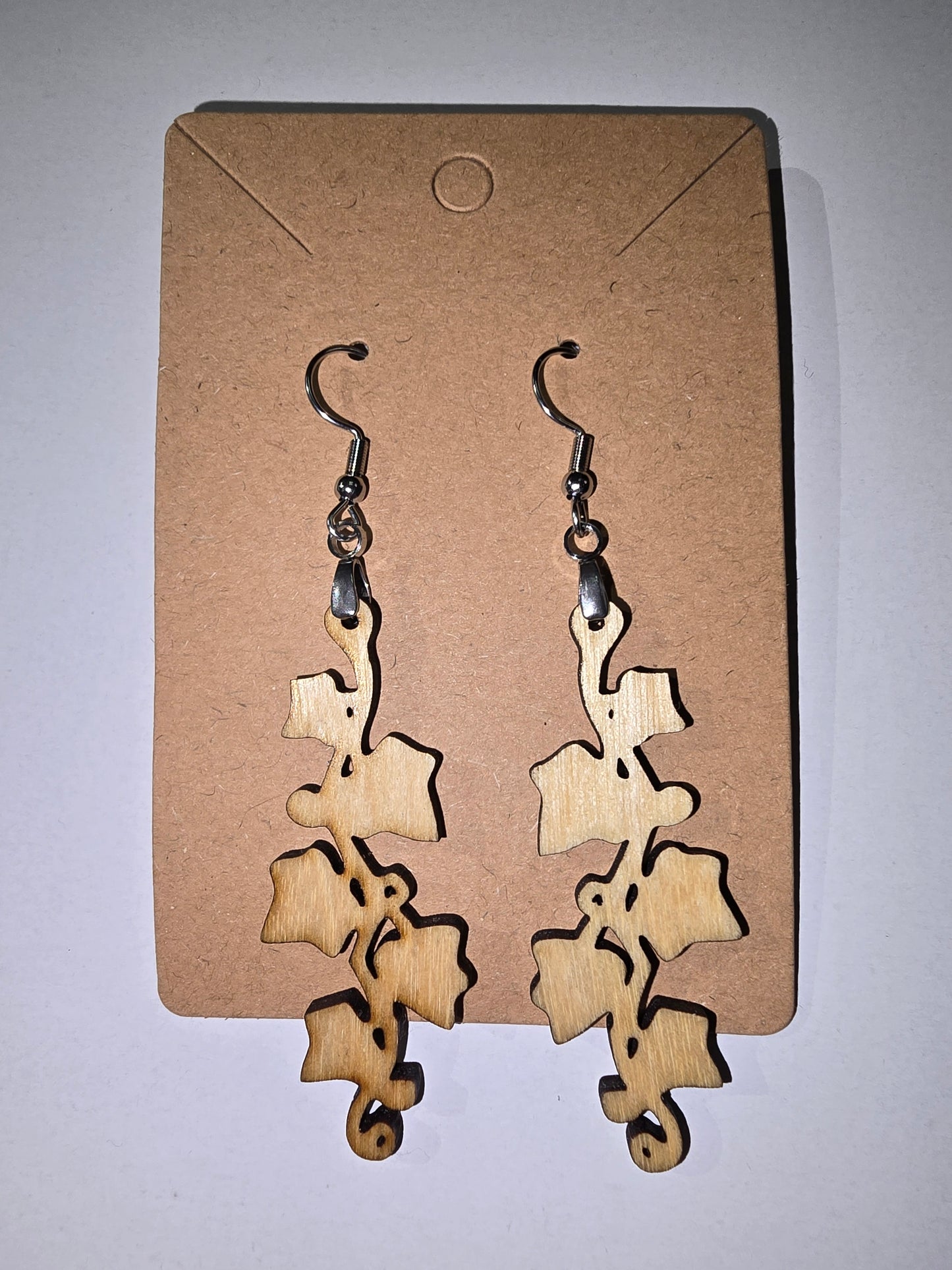 Laser Cut leaf Earrings