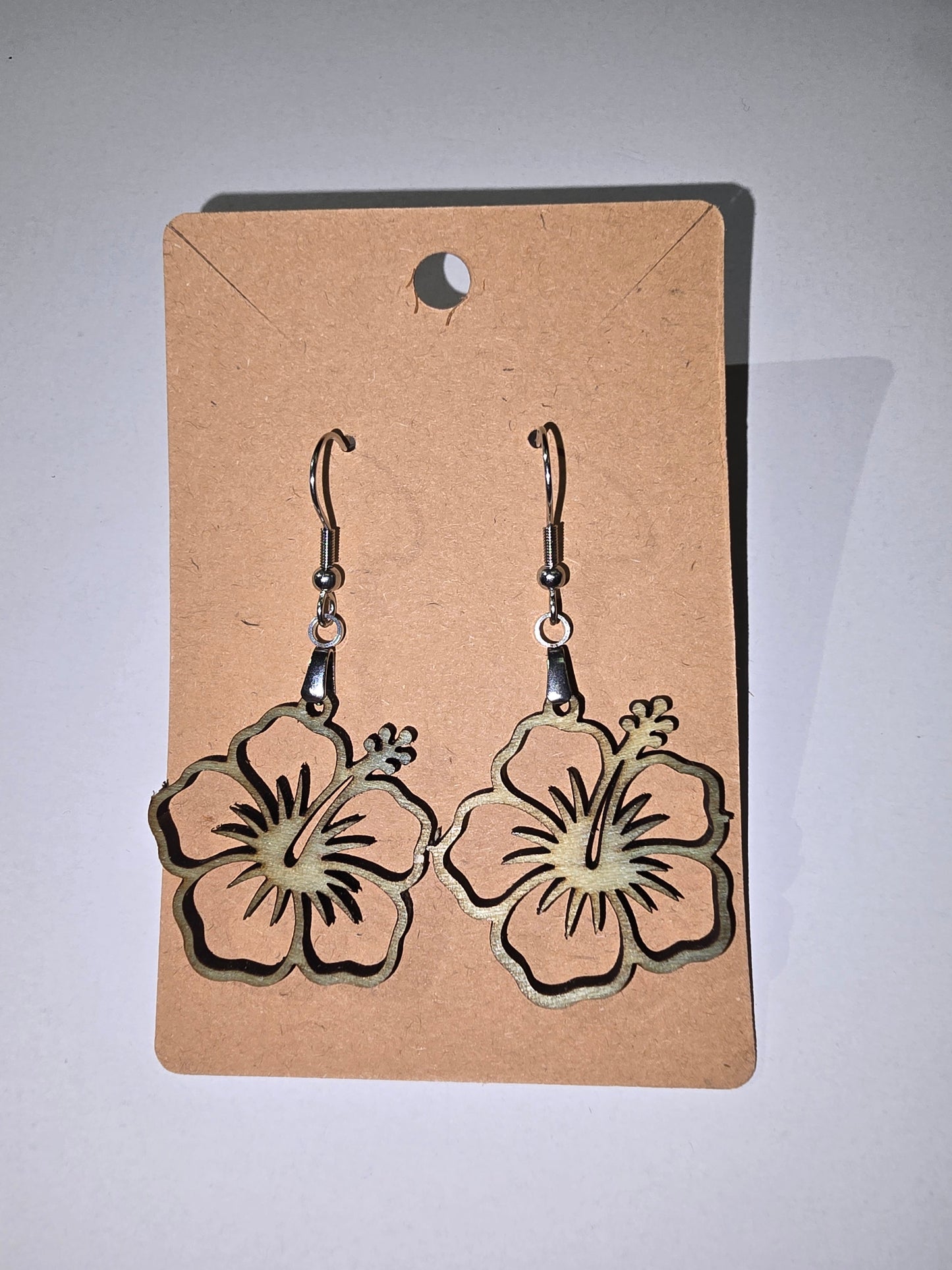 Laser Cut flower Earrings