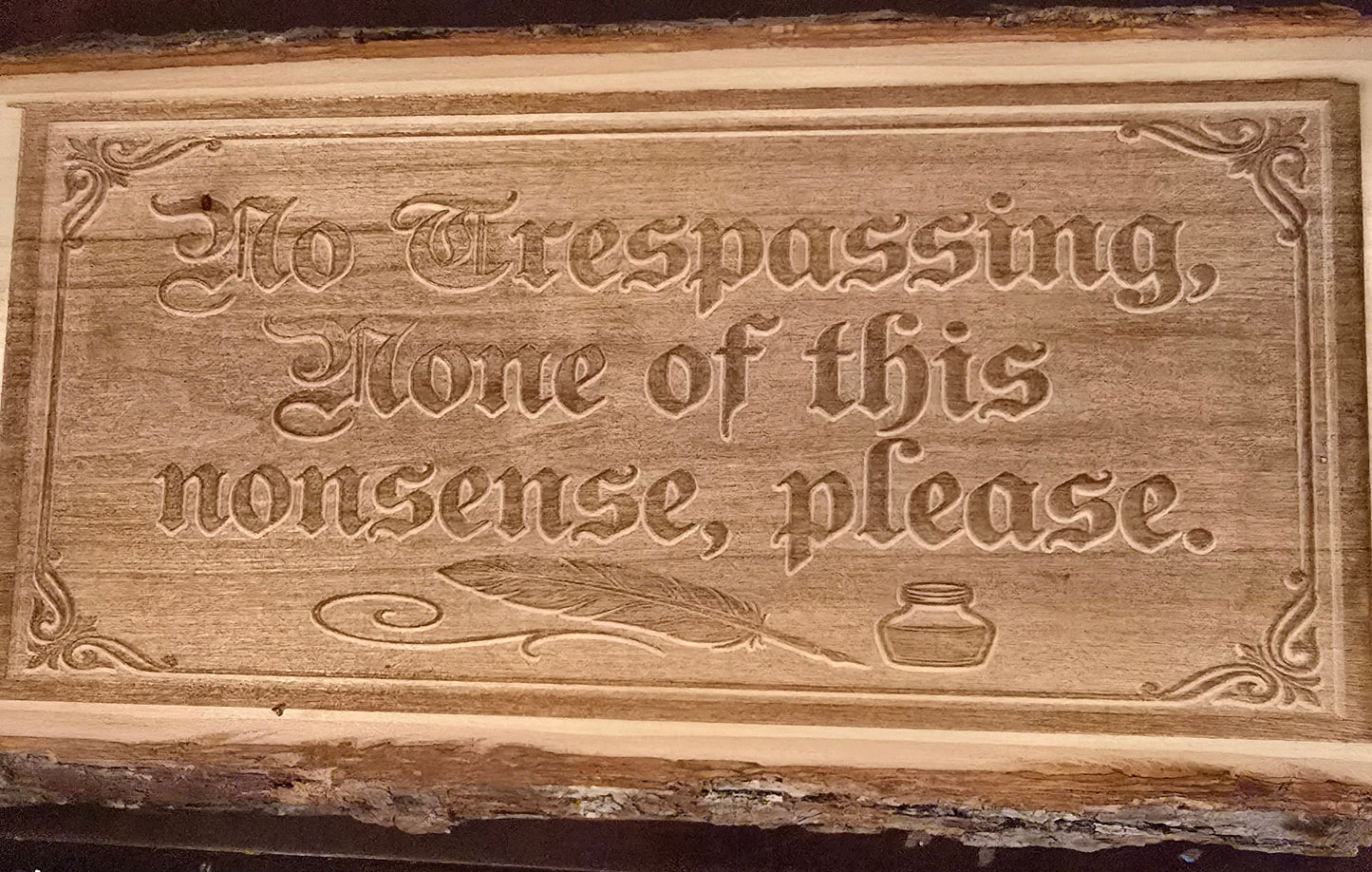 No Trespassing sign
