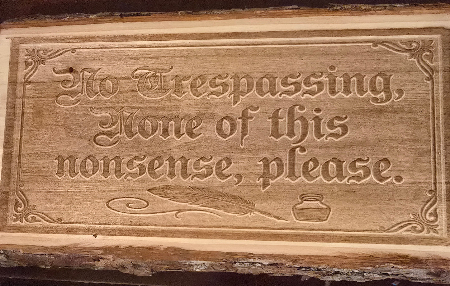 No Trespassing sign