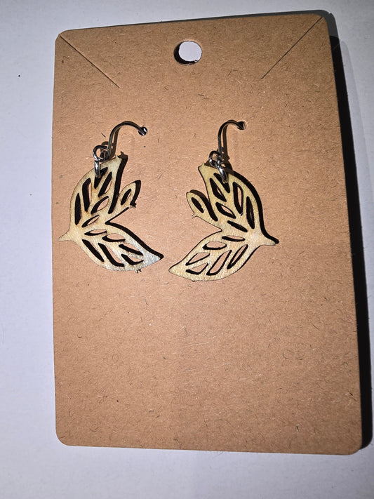 Windswept Leaf earrings