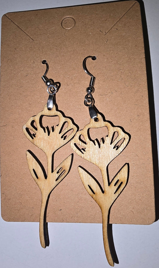 Long Stem Bloom earrings