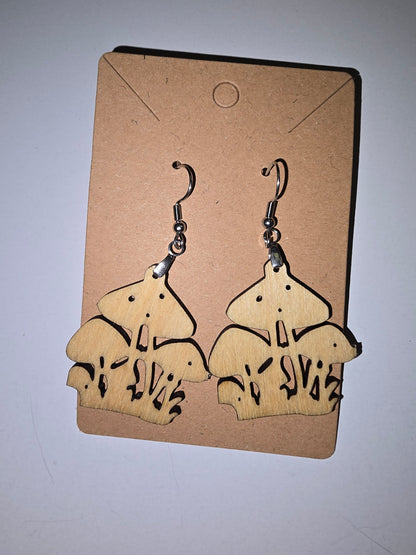 Mushroom Cluster earrings