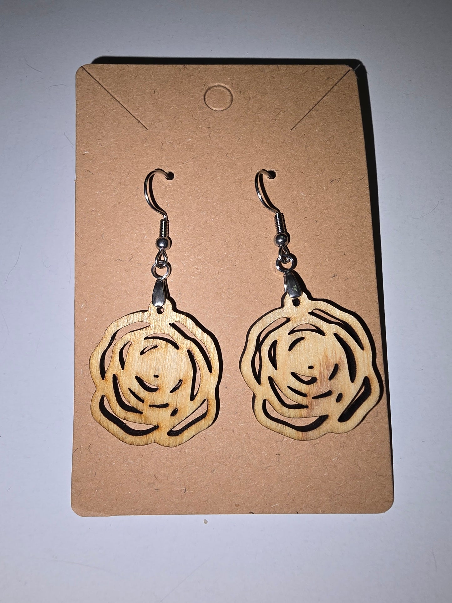 Spiral Rose earrings