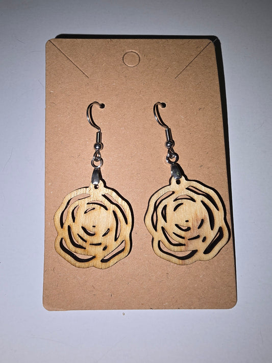 Spiral Rose earrings