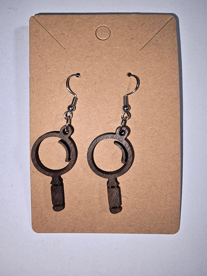 Magnifying Glass earrings