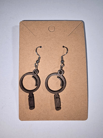 Magnifying Glass earrings