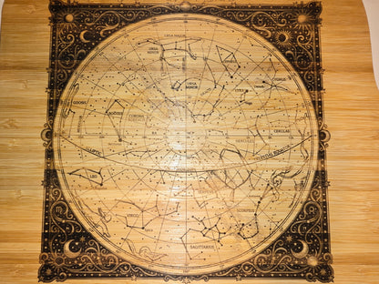 Custom Star Chart Charcuterie Board Two Sided