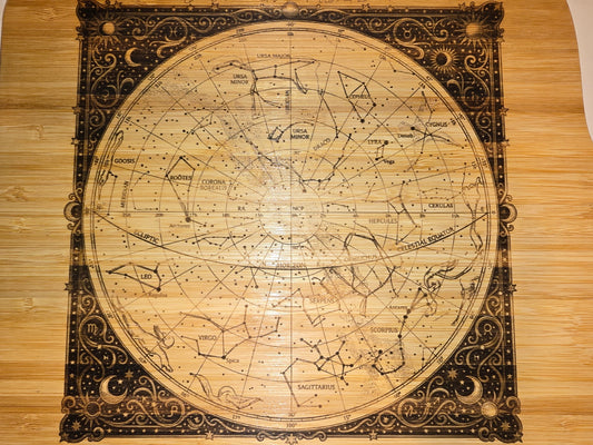 Custom Star Chart Charcuterie Board Two Sided