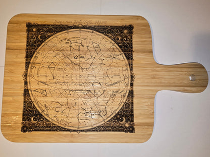 Custom Star Chart Charcuterie Board Two Sided