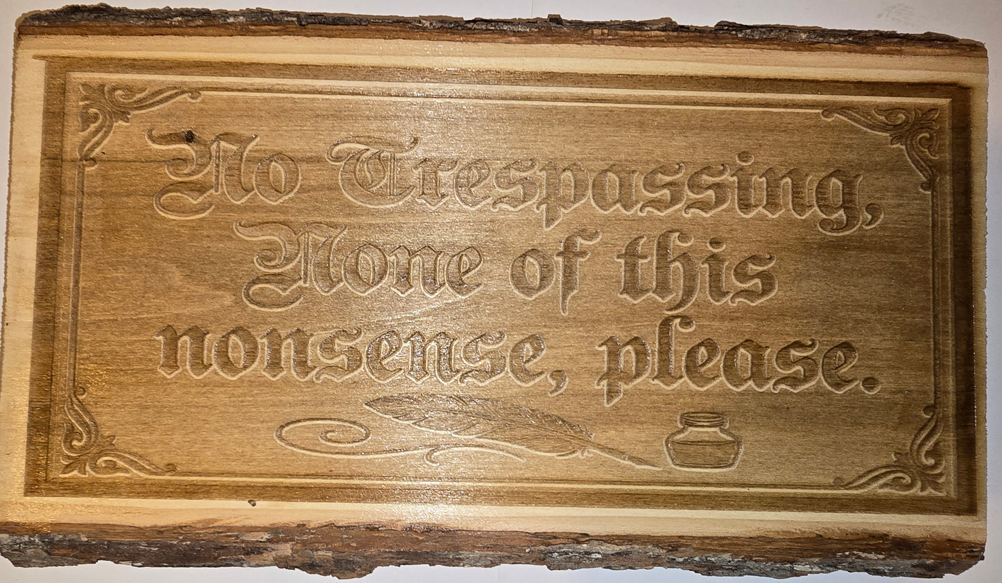 No Trespassing sign