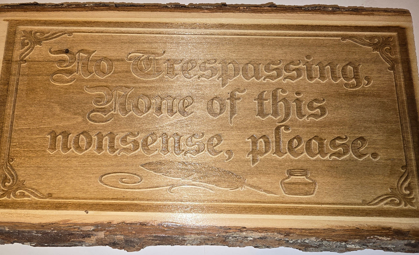 No Trespassing sign