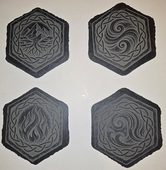Four Elements Coasters