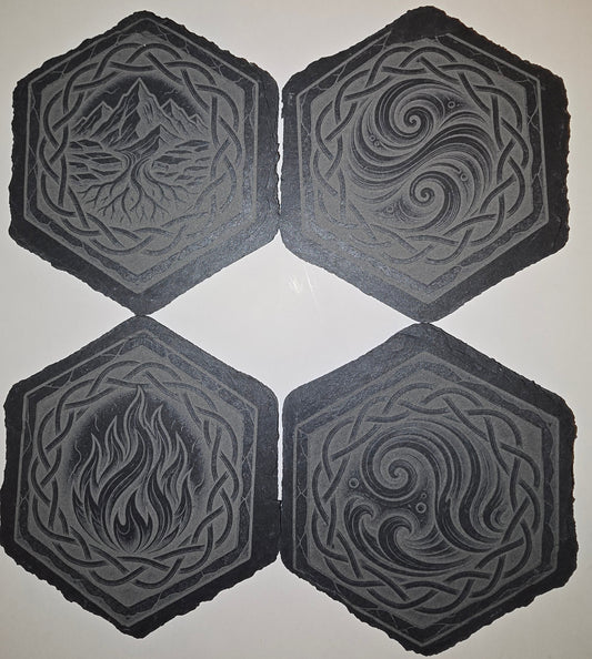 Four Elements Coasters