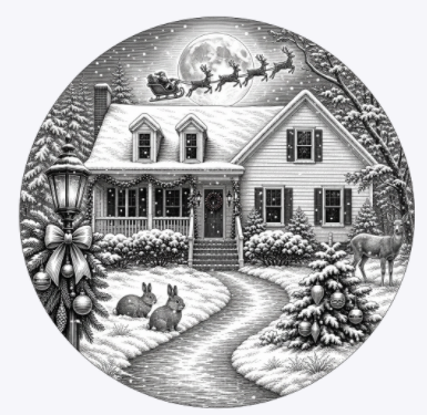 Custom Holiday House Sign Single Sided