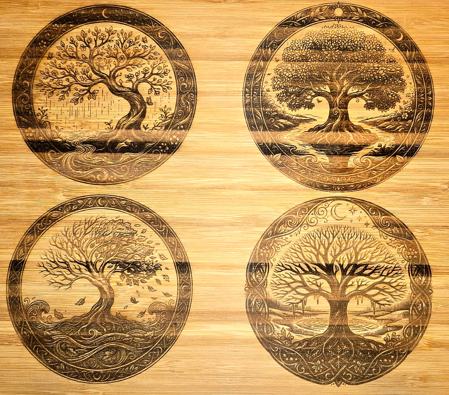 Four seasons Charcuterie Board Two Sided
