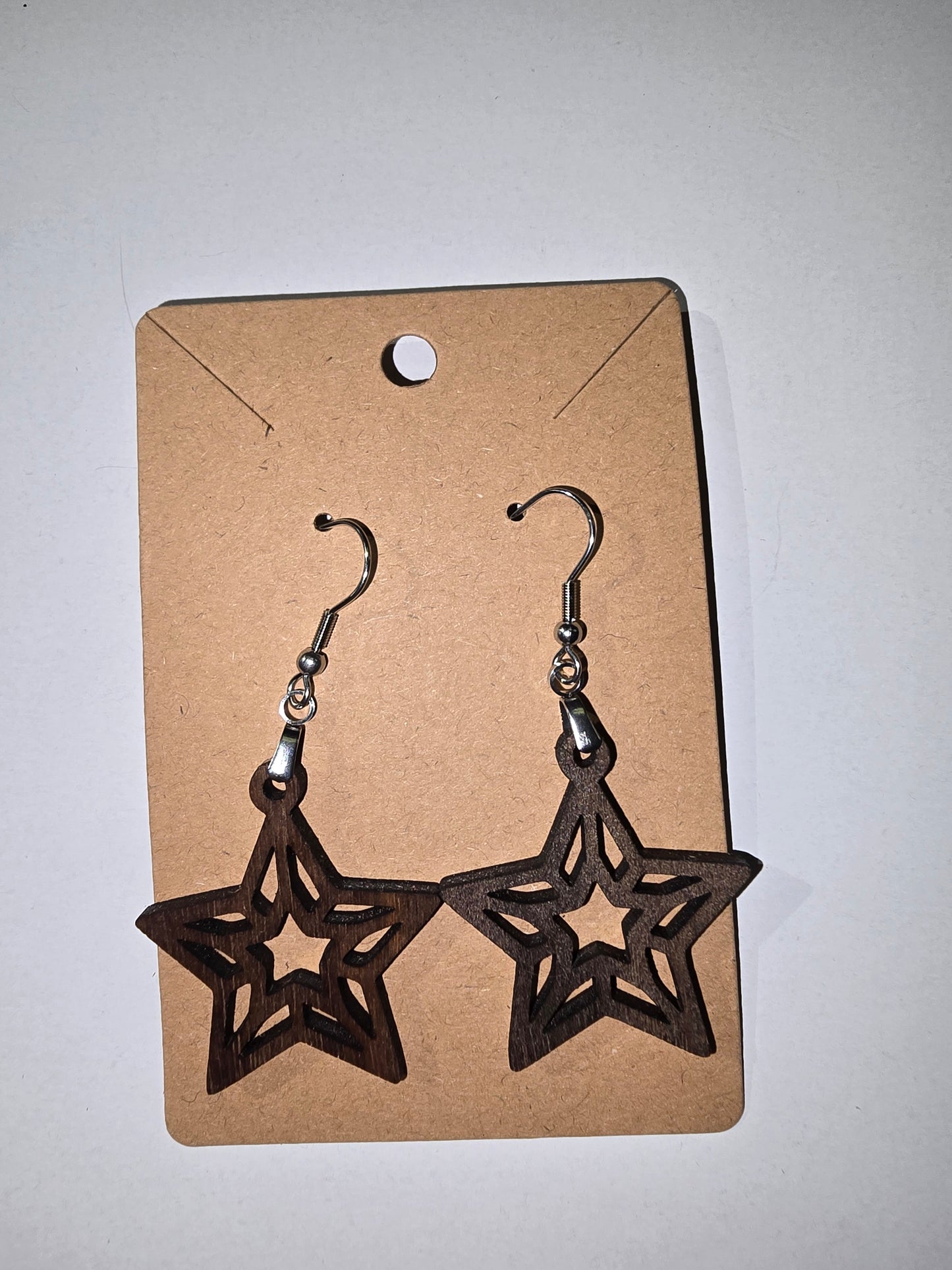 Laser Cut star Earrings
