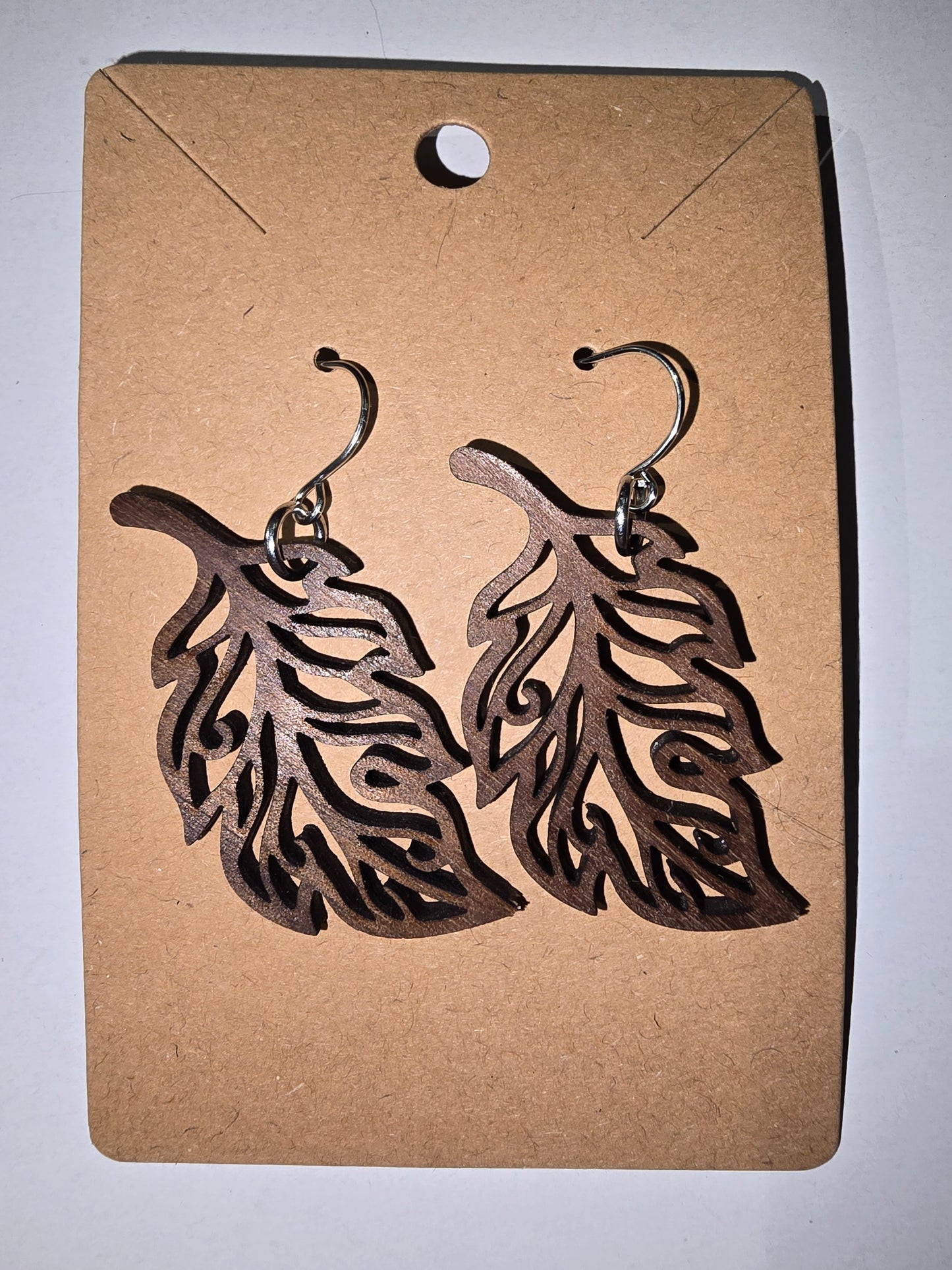Laser Cut leaf Earrings