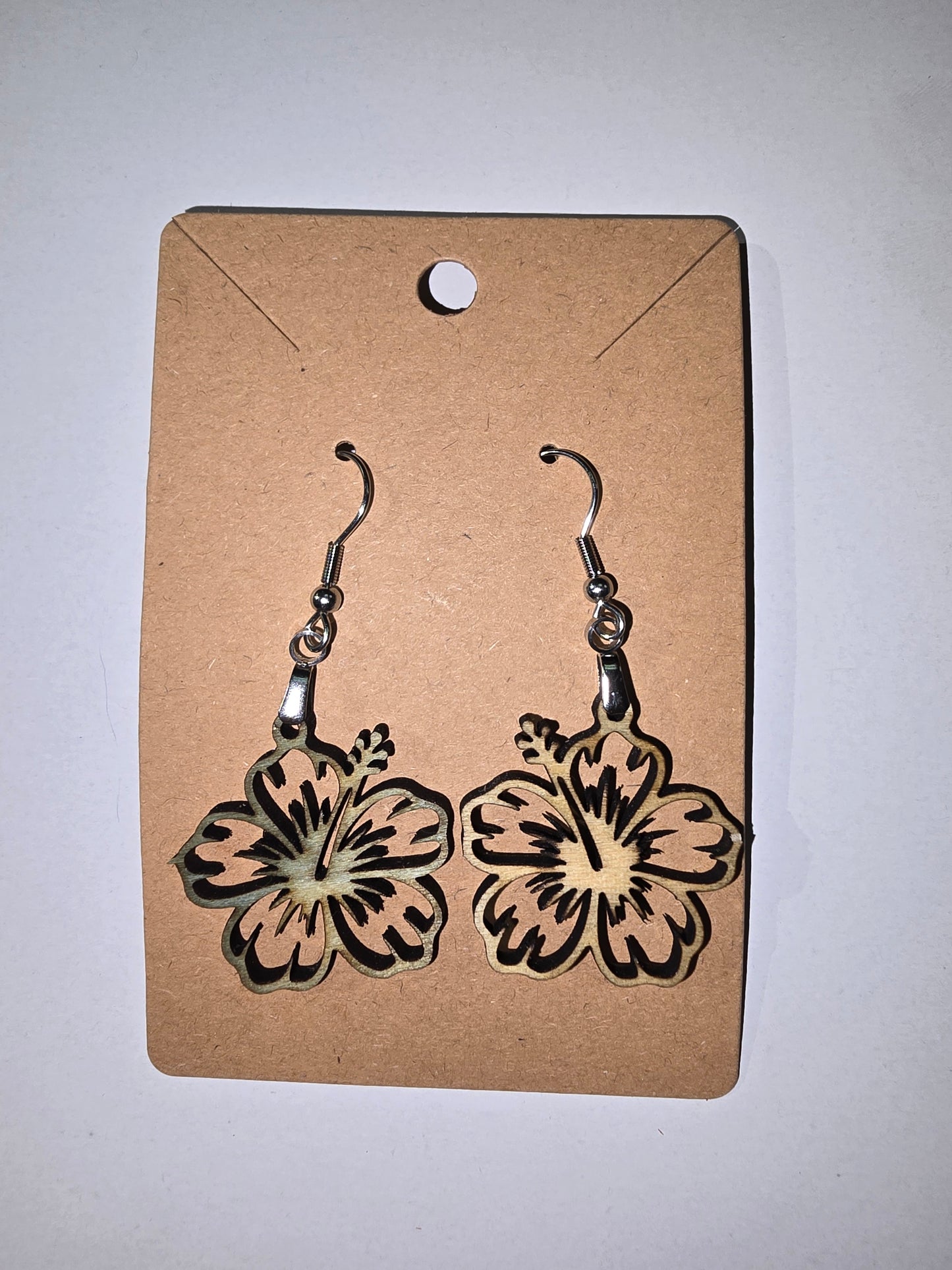 Laser Cut flower Earrings